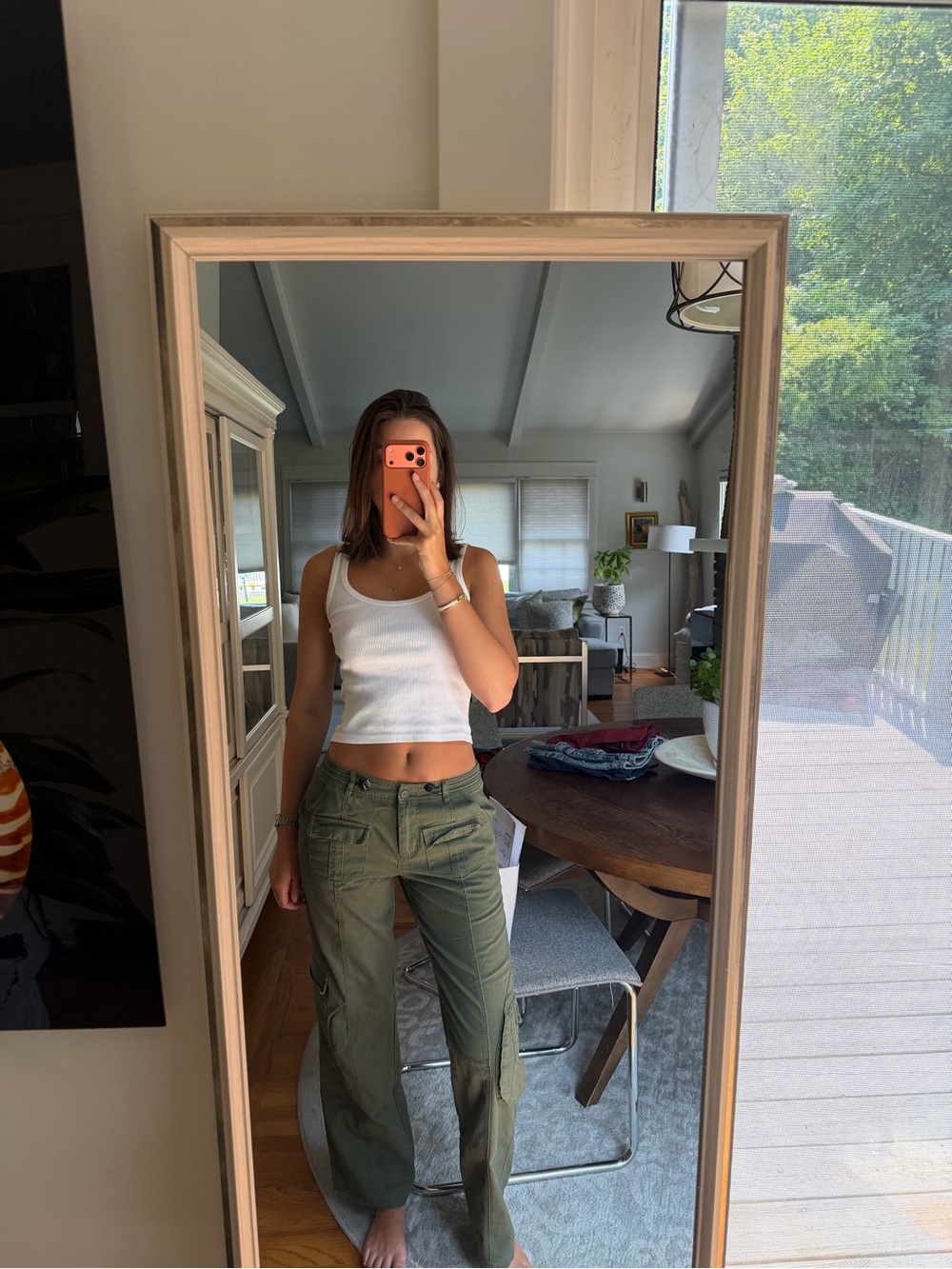 Brandy Melville Olive Green Cargo Pants